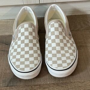 Vans Checkered Slip On’s